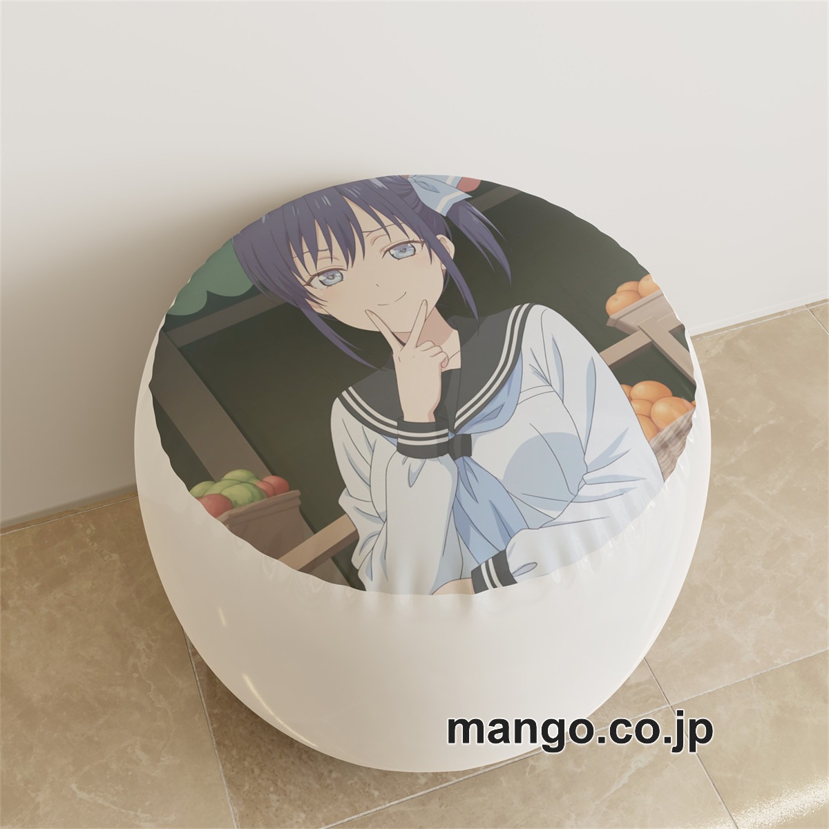 PVC ラウンドスツール【カノジョも彼女】水瀬渚 アニメ キャラクターグッズ PVC製 ラウンドスツール コレクション用 2