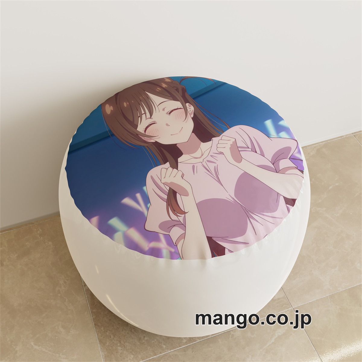PVC ラウンドスツール【彼女、お借りします】水原千鶴 アニメ キャラクターグッズ PVC製 ラウンドスツール コレクション用 2