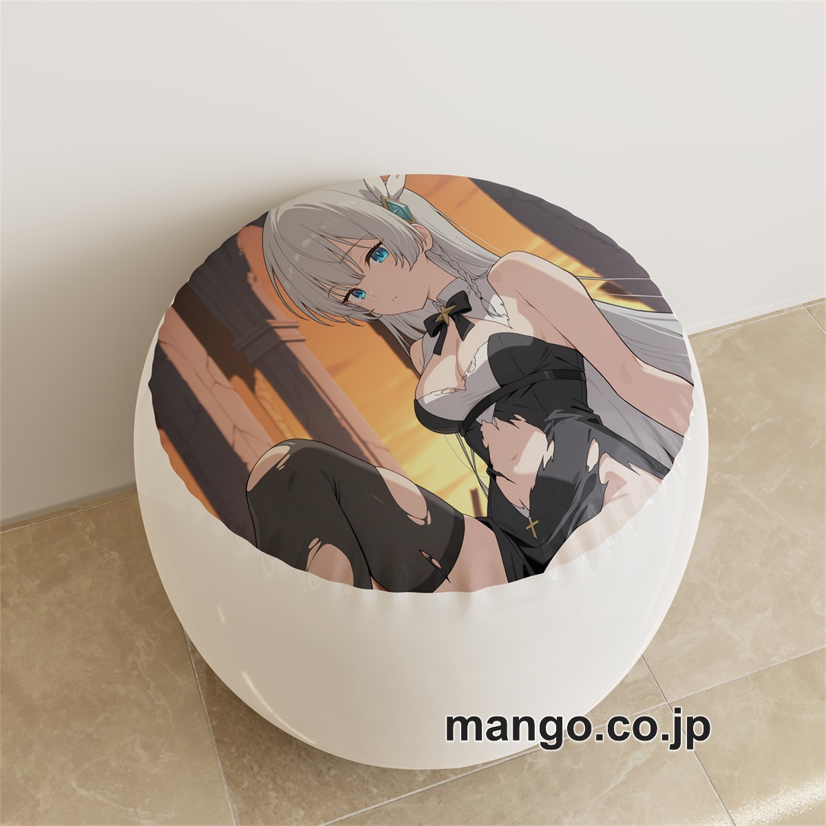 PVC ラウンドスツール【片田舎のおっさん、剣聖になる】アリューシア・シトラス アニメ キャラクターグッズ PVC製 ラウンドスツール コレクション用