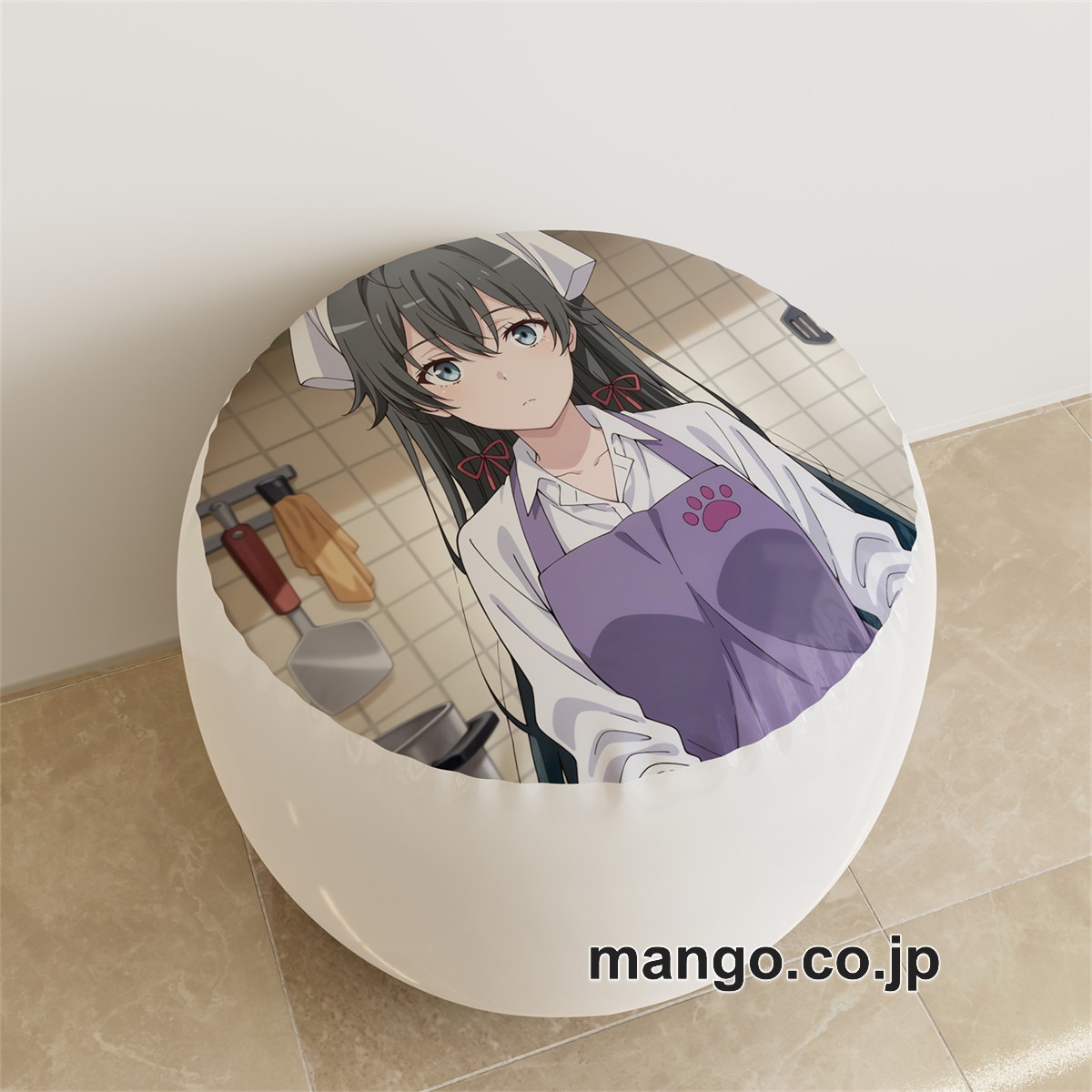 PVC ラウンドスツール【雪ノ下雪乃】女子高生 アニメ キャラクターグッズ PVC製 ラウンドスツール コレクション用 2