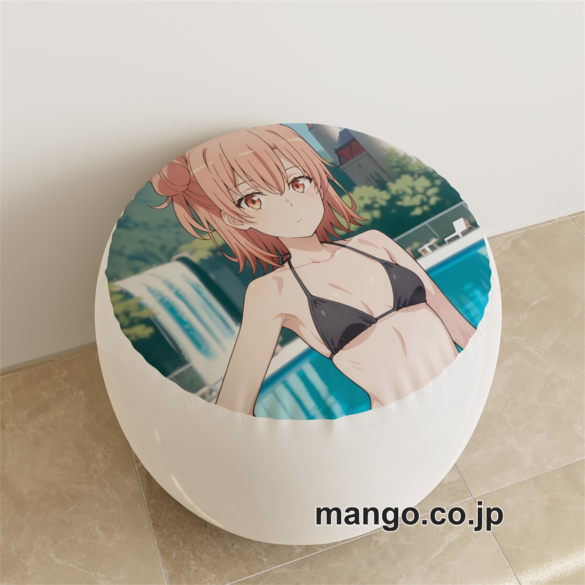 PVC ラウンドスツール【由比ヶ浜結衣】おっぱい アニメ キャラクターグッズ PVC製 ラウンドスツール コレクション用