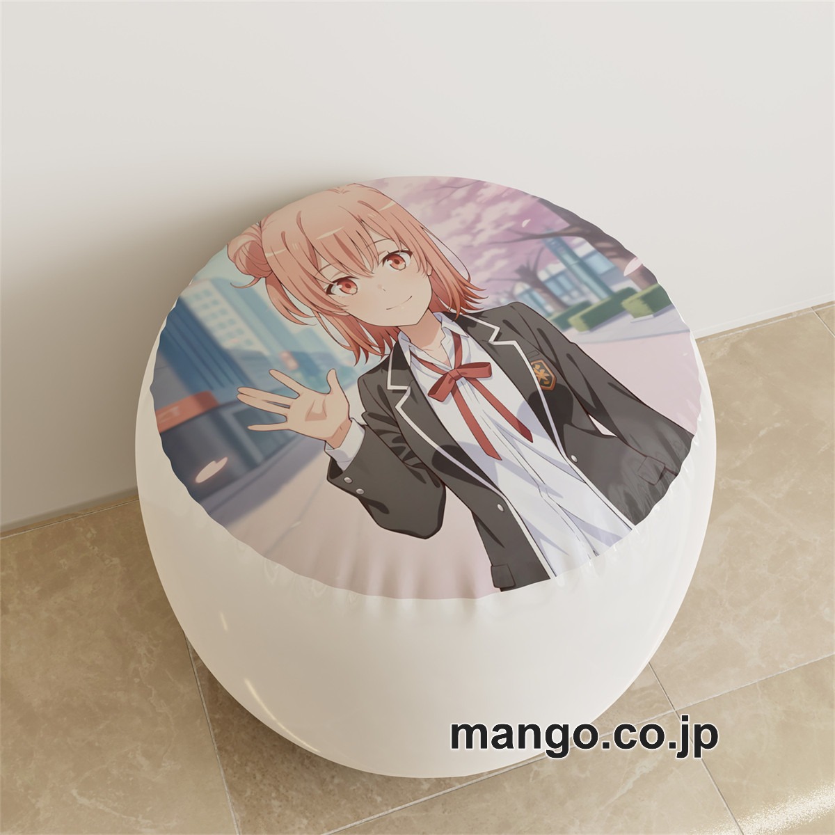 PVC ラウンドスツール【由比ヶ浜結衣】おっぱい アニメ キャラクターグッズ PVC製 ラウンドスツール コレクション用 2