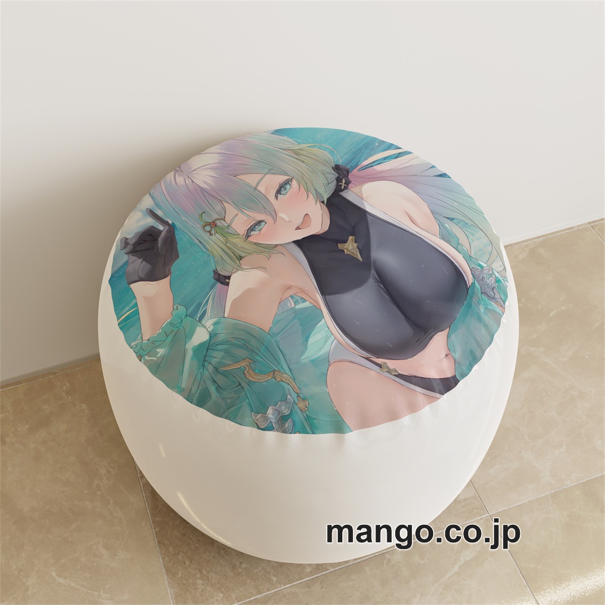 PVC ラウンドスツール【グラブル】クピタン アニメ キャラクターグッズ PVC製 ラウンドスツール コレクション用 2