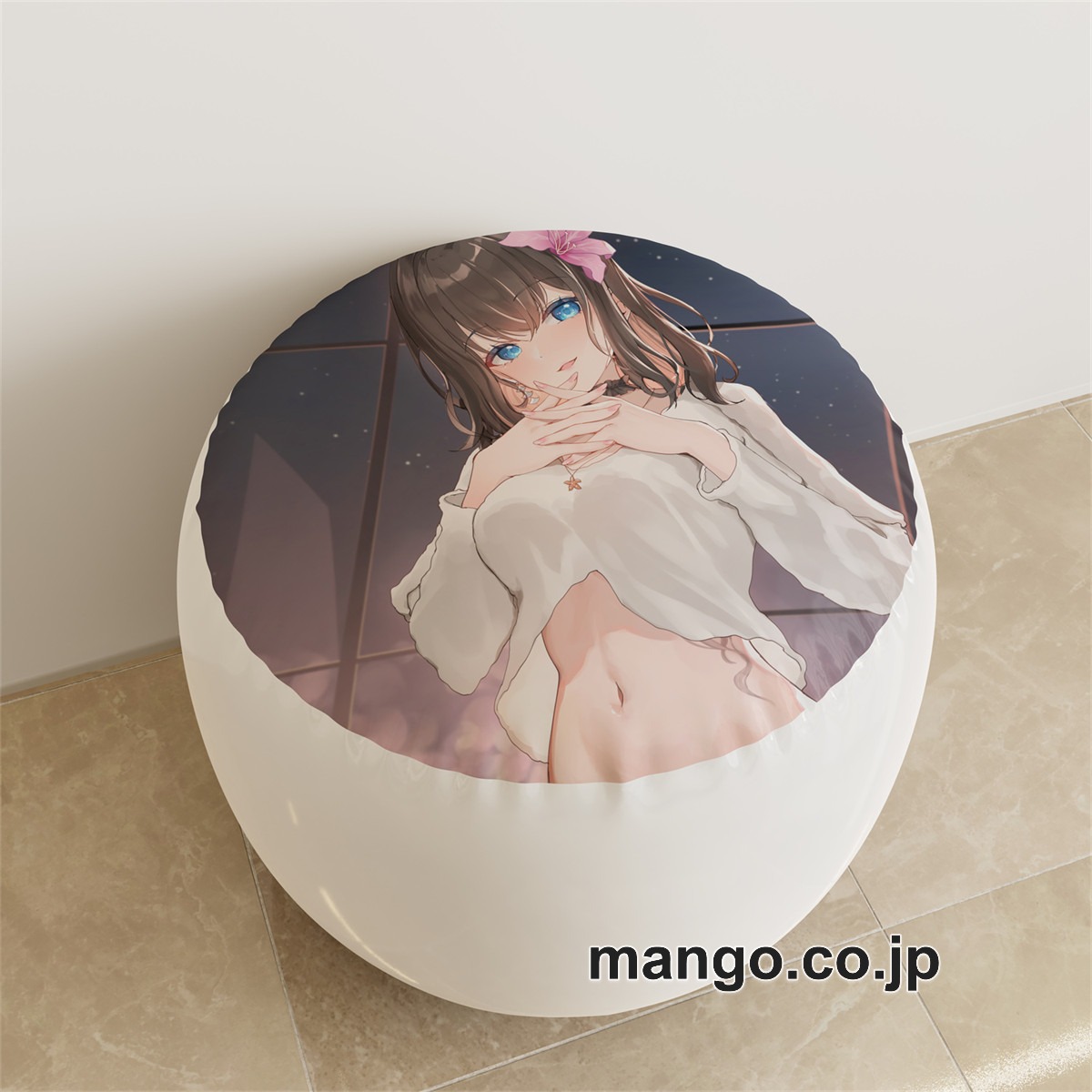 PVC ラウンドスツール【バーチャルYouTuber】春野萌 美雨 アニメ キャラクターグッズ PVC製 ラウンドスツール コレクション用 2