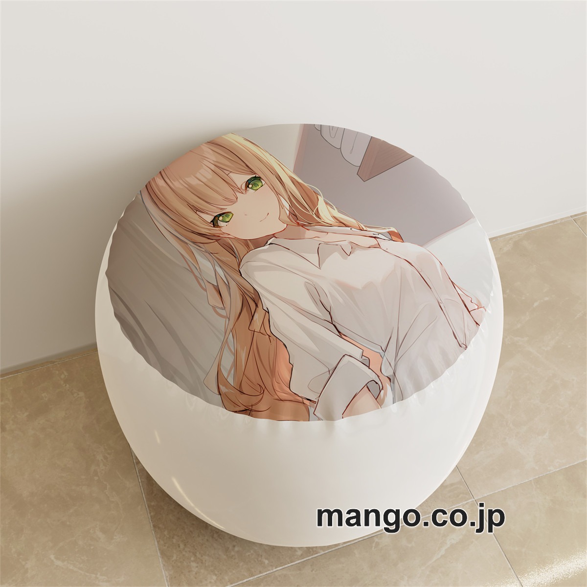 PVC ラウンドスツール【南夢芽】ふともも 黒スト アニメ キャラクターグッズ PVC製 ラウンドスツール コレクション用