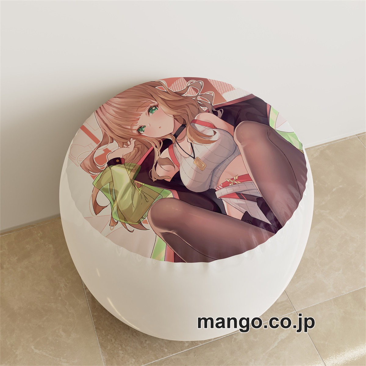 PVC ラウンドスツール【南夢芽】ふともも 黒スト アニメ キャラクターグッズ PVC製 ラウンドスツール コレクション用 2