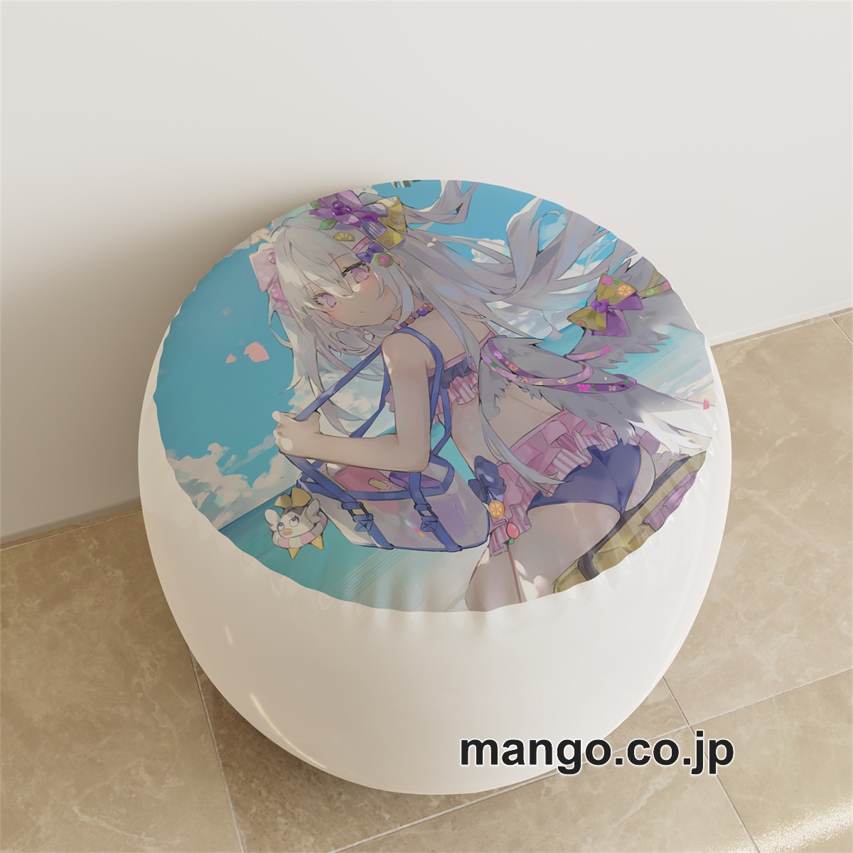 PVC ラウンドスツール【ブルーアーカイブ】シロコテラー 白洲アズサ アニメ キャラクターグッズ PVC製 ラウンドスツール コレクション用 2
