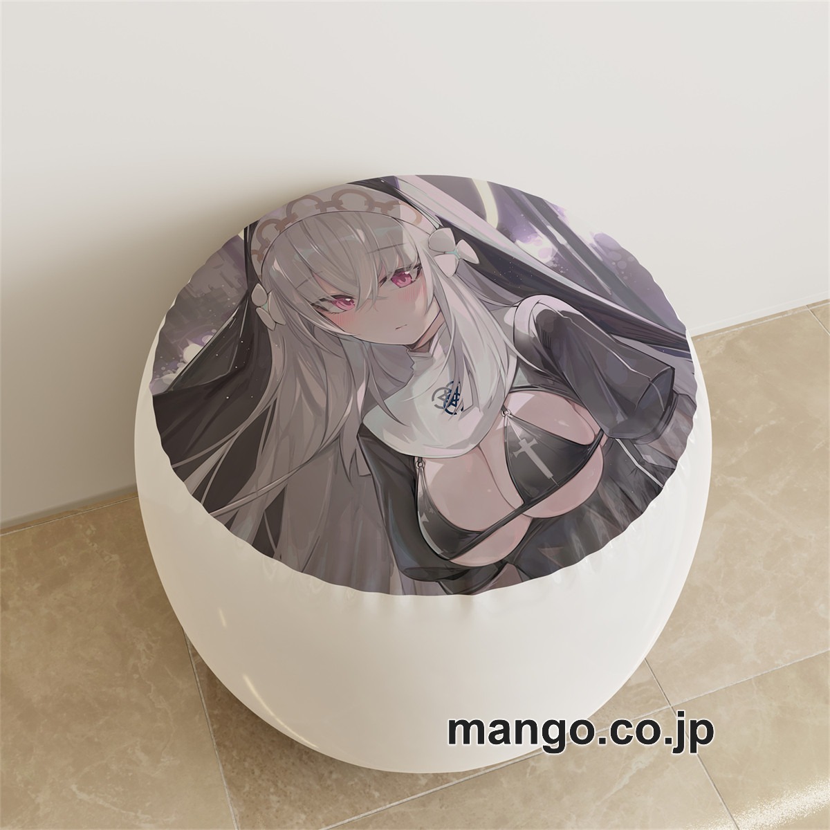 PVC ラウンドスツール【ブルーアーカイブ】歌住サクラコ アニメ キャラクターグッズ PVC製 ラウンドスツール コレクション用
