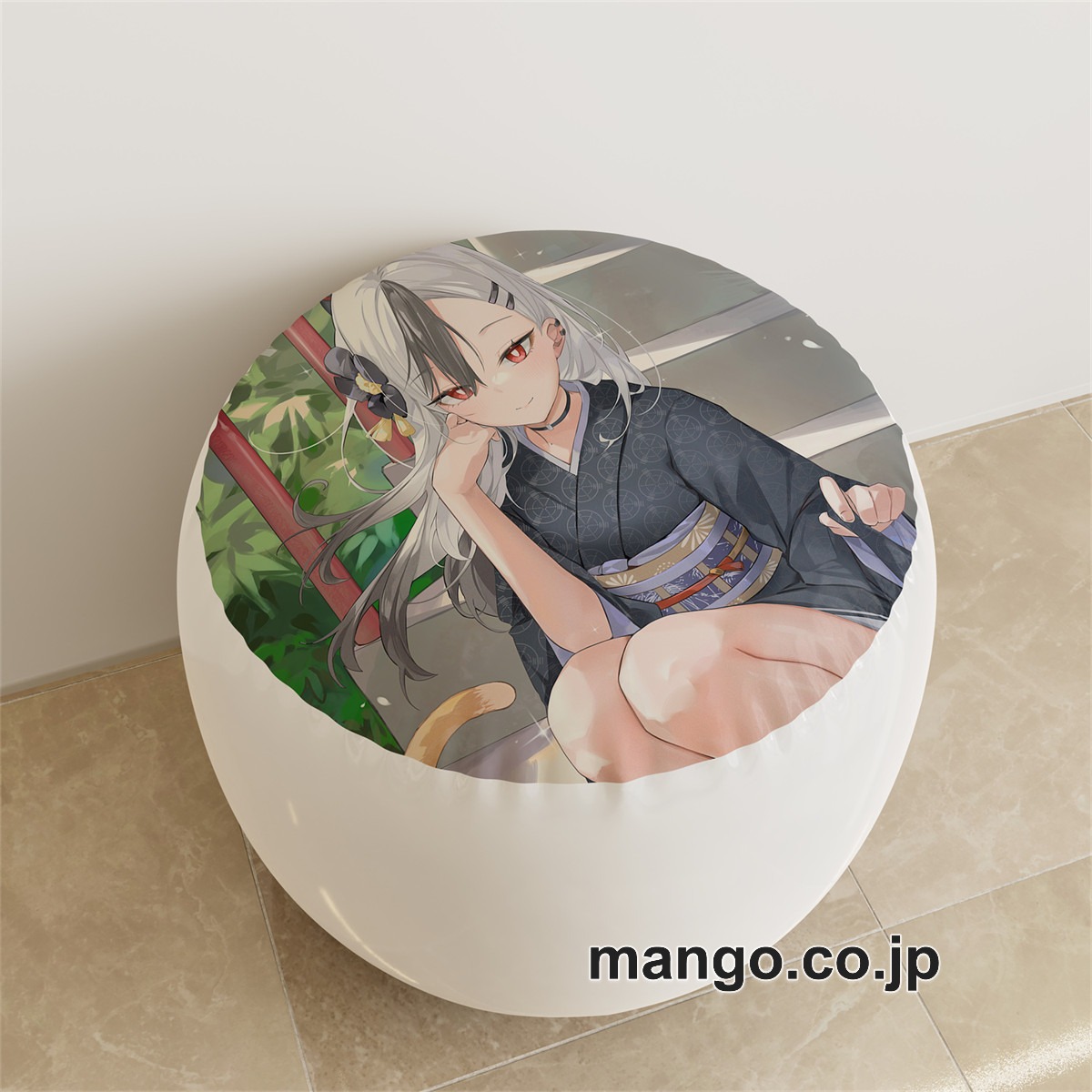 PVC ラウンドスツール【ブルーアーカイブ】鬼方カヨコ アニメ キャラクターグッズ PVC製 ラウンドスツール コレクション用