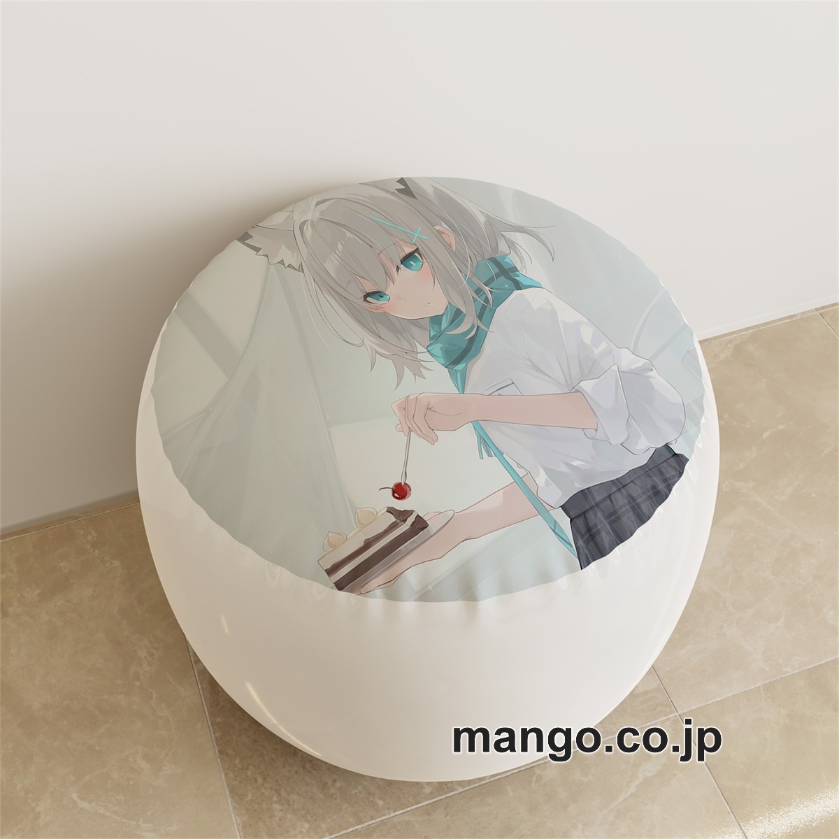 PVC ラウンドスツール【ブルーアーカイブ】砂狼シロコ アニメ キャラクターグッズ PVC製 ラウンドスツール コレクション用