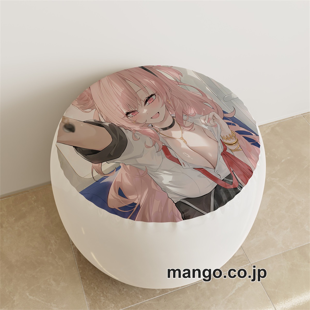 PVC ラウンドスツール【ブルーアーカイブ】杏山カズサ 夜桜キララ アニメ キャラクターグッズ PVC製 ラウンドスツール コレクション用 2