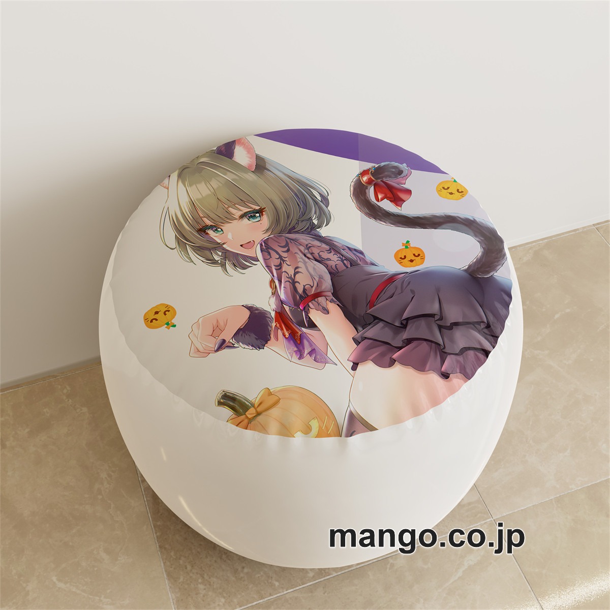 PVC ラウンドスツール【アイドルマスターシンデレラガールズ】高垣楓 アニメ キャラクターグッズ PVC製 ラウンドスツール コレクション用 2