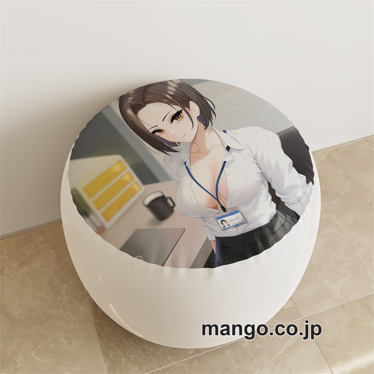 PVC ラウンドスツール【矢式佑子】OL アニメ キャラクターグッズ PVC製 ラウンドスツール コレクション用 2