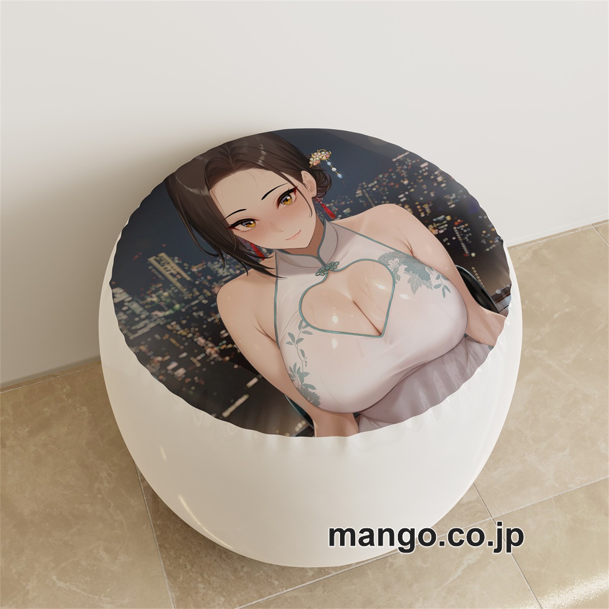 PVC ラウンドスツール【矢式佑子】サキュバス チャイナドレス アニメ キャラクターグッズ PVC製 ラウンドスツール コレクション用 2