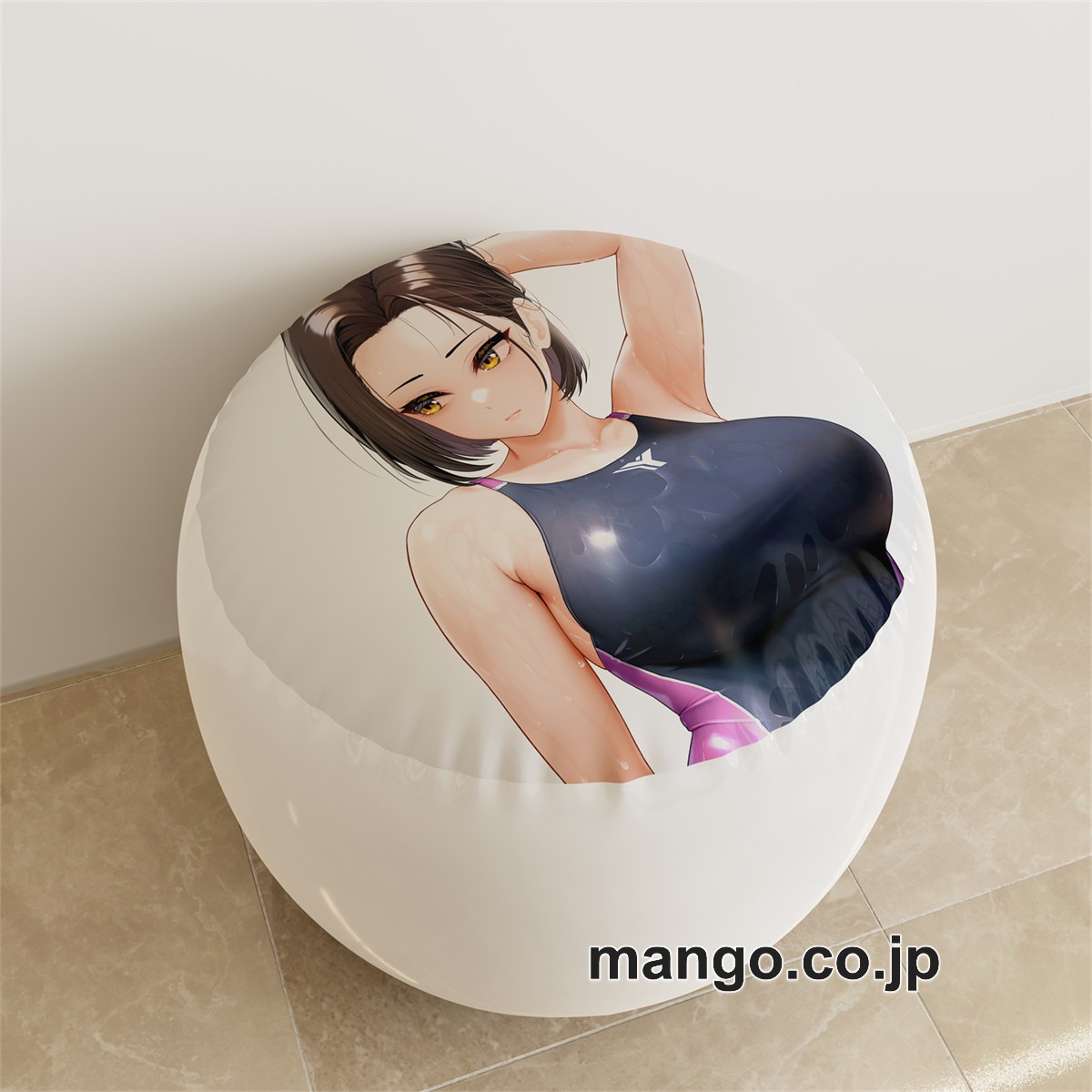PVC ラウンドスツール【矢式佑子】競泳水着 アニメ キャラクターグッズ PVC製 ラウンドスツール コレクション用