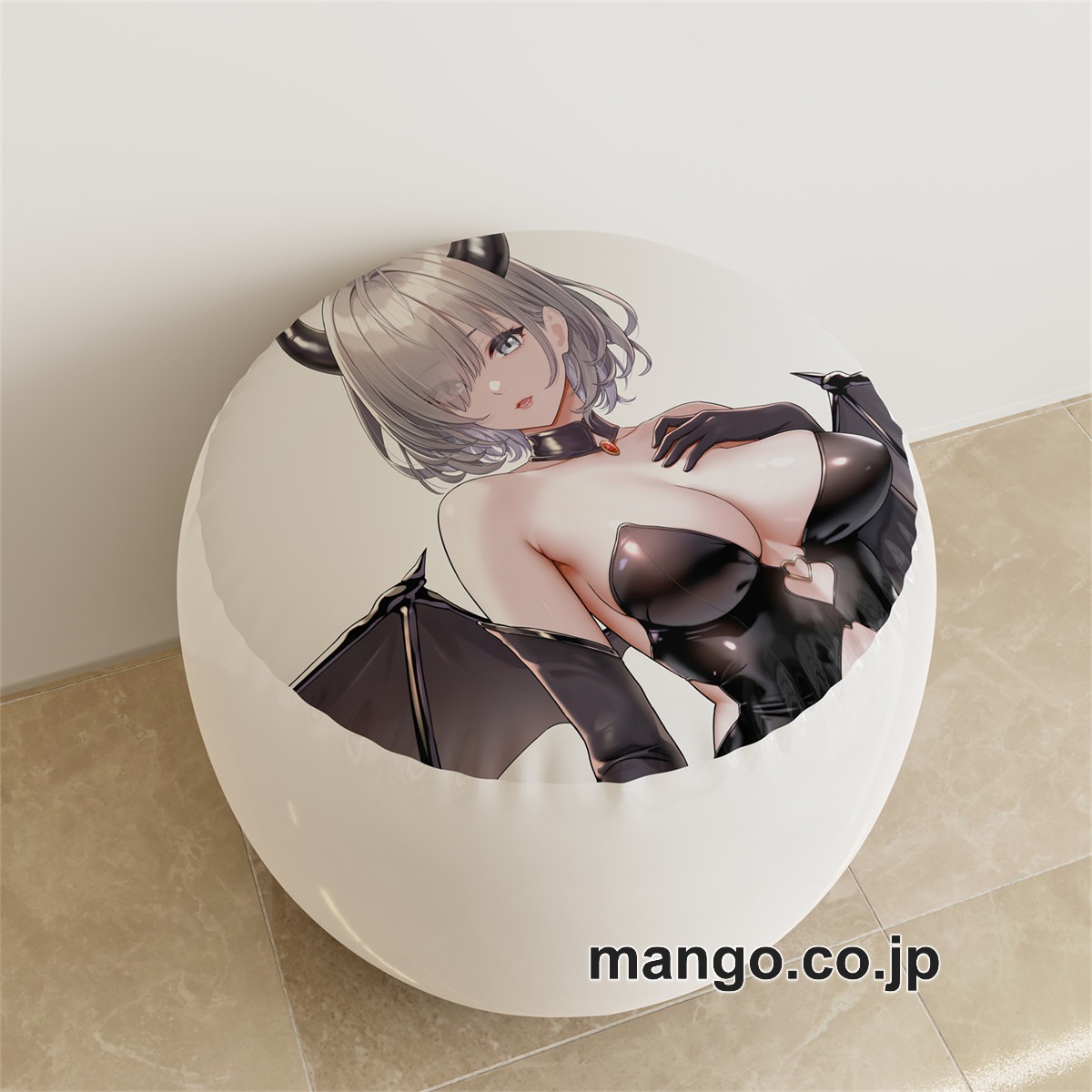 PVC ラウンドスツール【佐紹ミヒロ】サキュバス ショートパンツ アニメ キャラクターグッズ PVC製 ラウンドスツール コレクション用