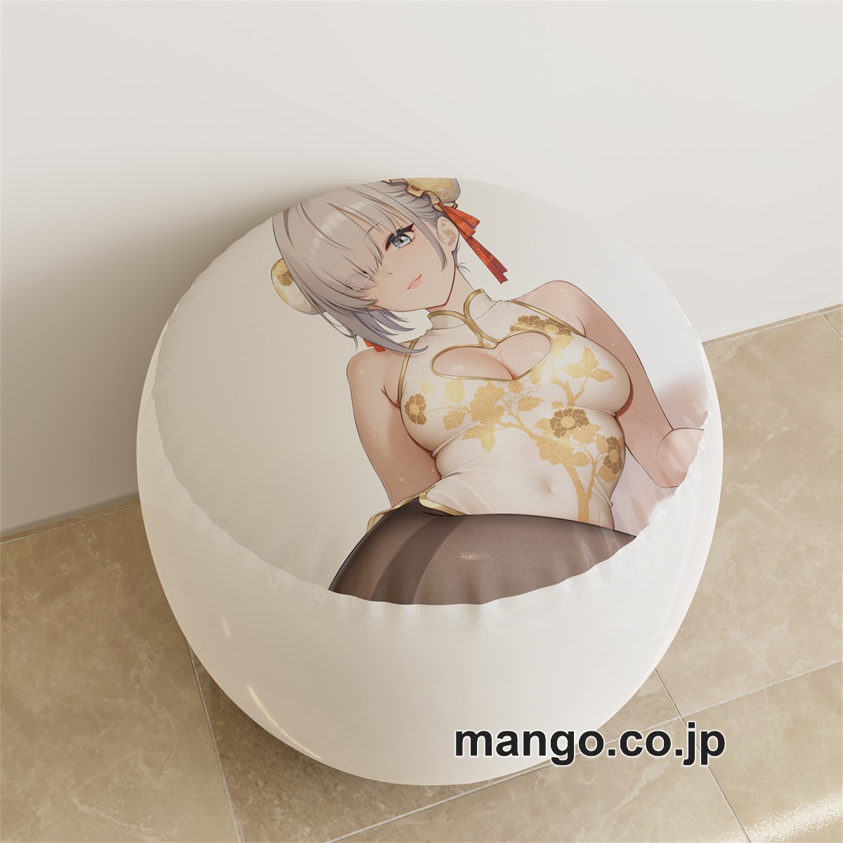 PVC ラウンドスツール【佐紹ミヒロ】タイトスカート チャイナドレス アニメ キャラクターグッズ PVC製 ラウンドスツール コレクション用 2