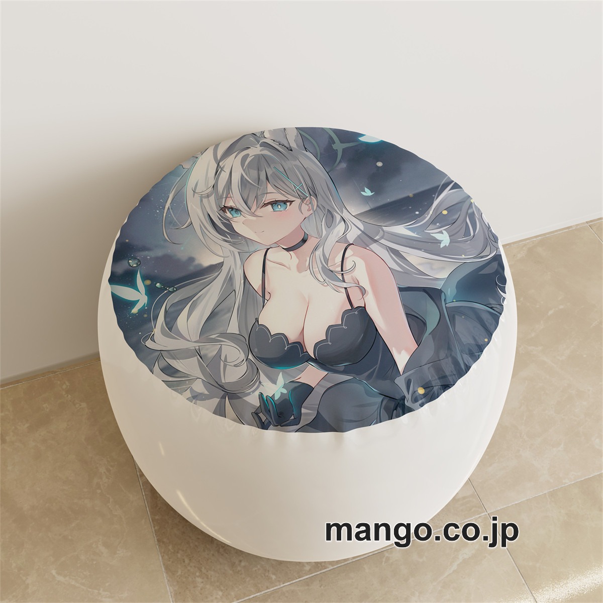 PVC ラウンドスツール【ブルーアーカイブ】砂狼シロコ アニメ キャラクターグッズ PVC製 ラウンドスツール コレクション用
