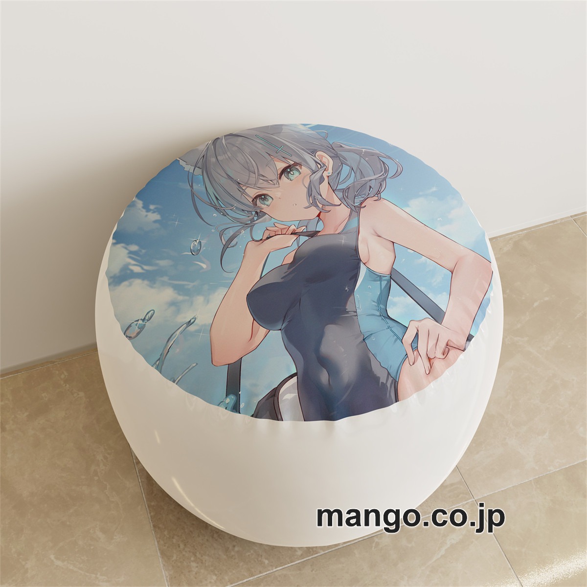 PVC ラウンドスツール【ブルーアーカイブ】砂狼シロコ アニメ キャラクターグッズ PVC製 ラウンドスツール コレクション用 2
