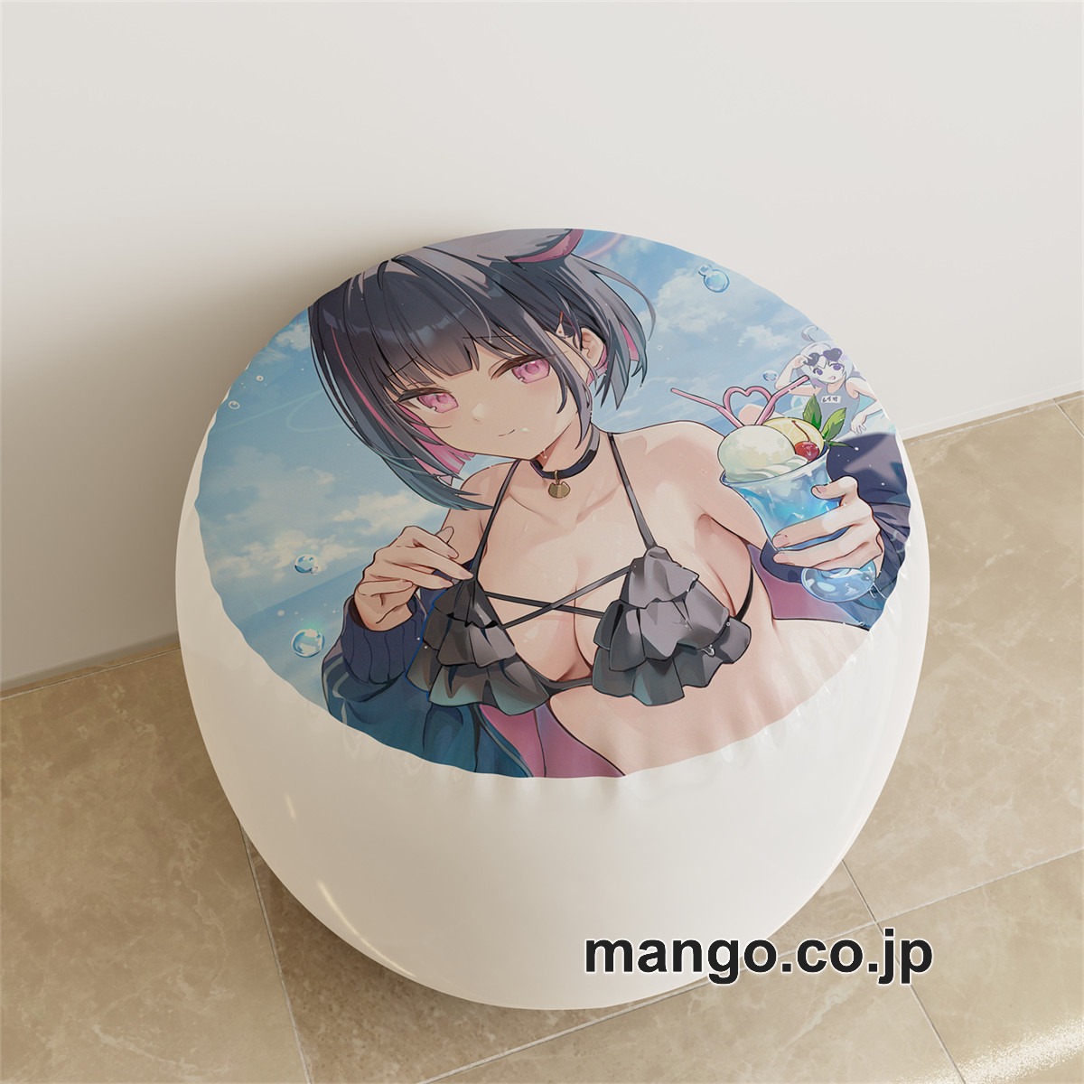 PVC ラウンドスツール【ブルーアーカイブ】天雨アコ 杏山カズサ アニメ キャラクターグッズ PVC製 ラウンドスツール コレクション用 2