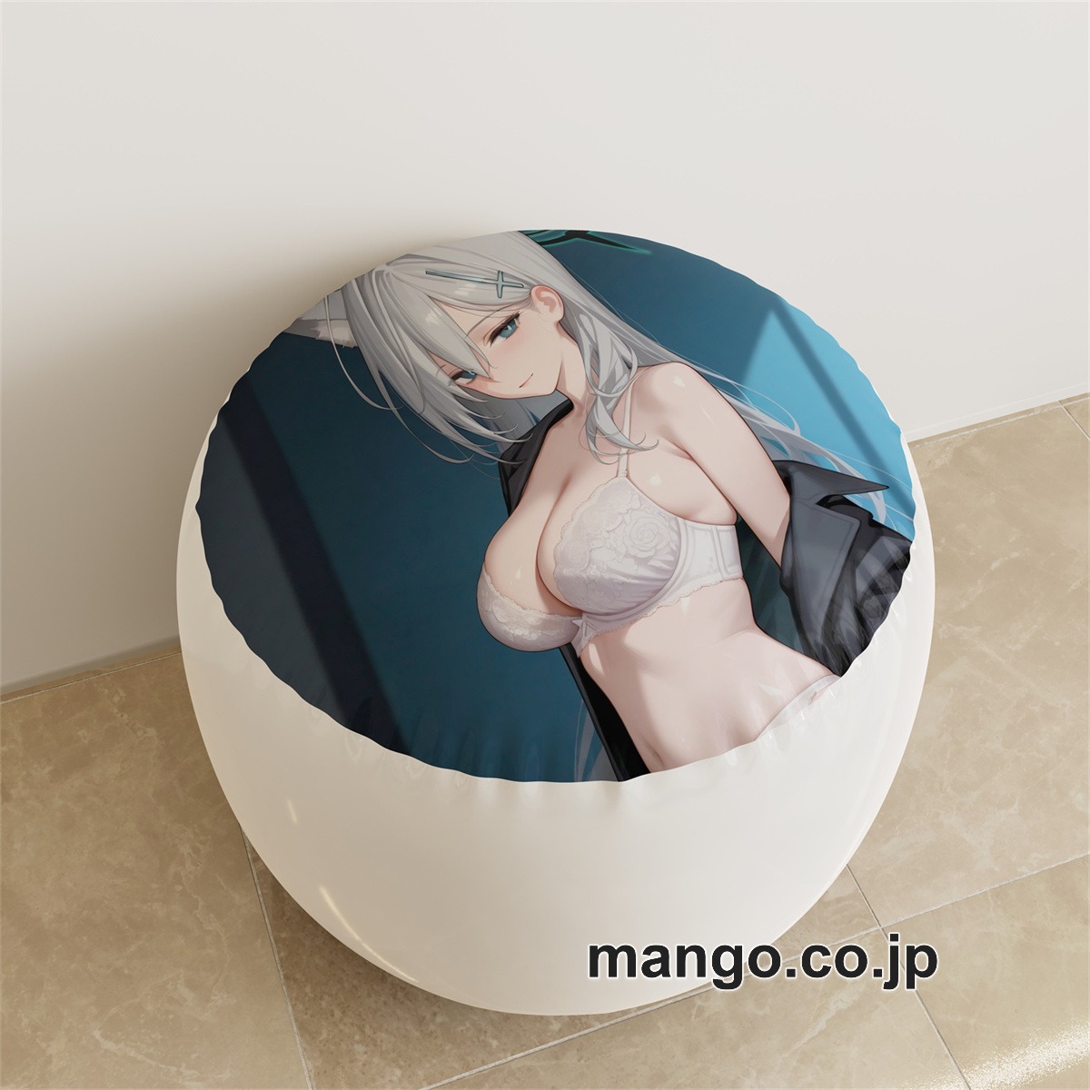 PVC ラウンドスツール【ブルーアーカイブ】シロコテラー アニメ キャラクターグッズ PVC製 ラウンドスツール コレクション用 2